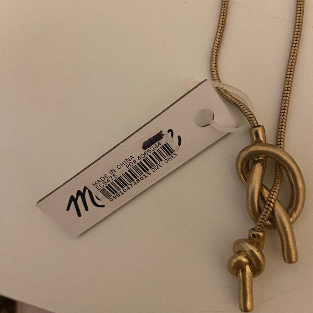 Madwell knot tied necklace